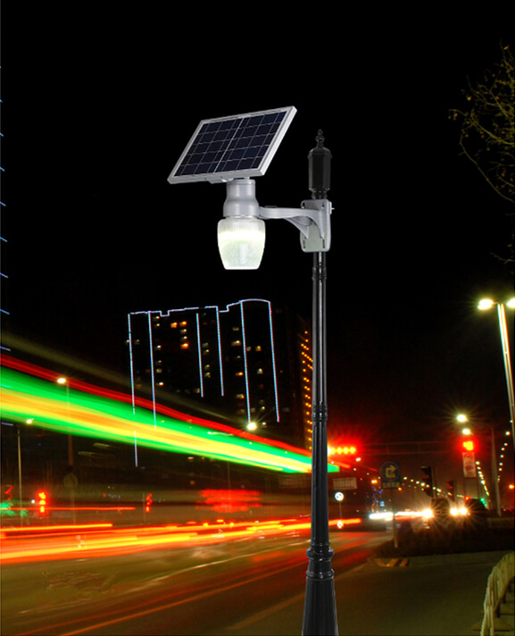 solar led garden light using on street